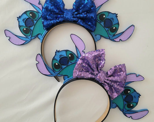 Stitch Ears, 3D Printed Mouse Ears Stitch Headband