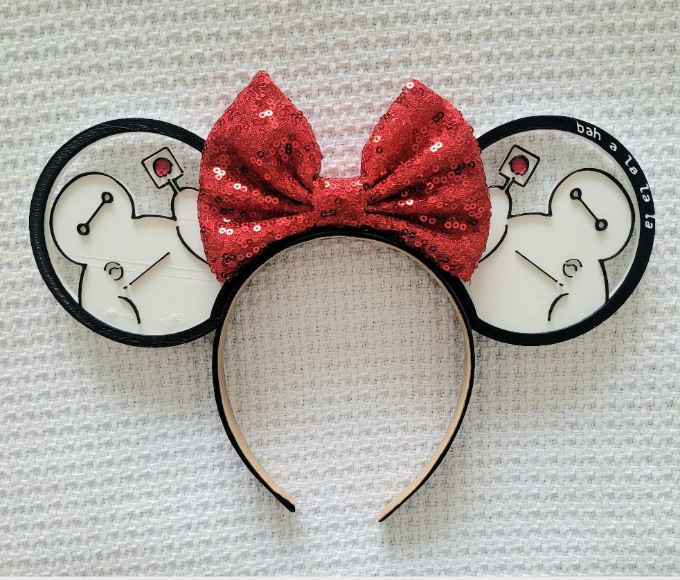 Baymax Lollipop Ears, 3D Printed Big Hero Robot Ears