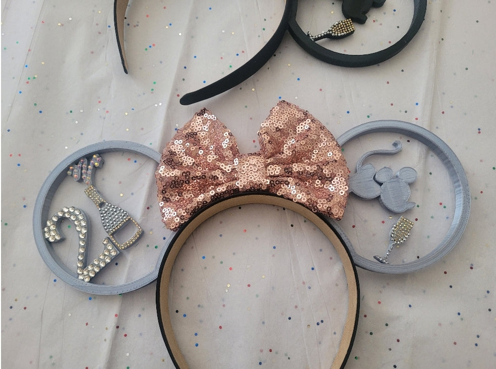 Happiest Place 21st Birthday Ears, 3D Printed Mouse Drink Ear