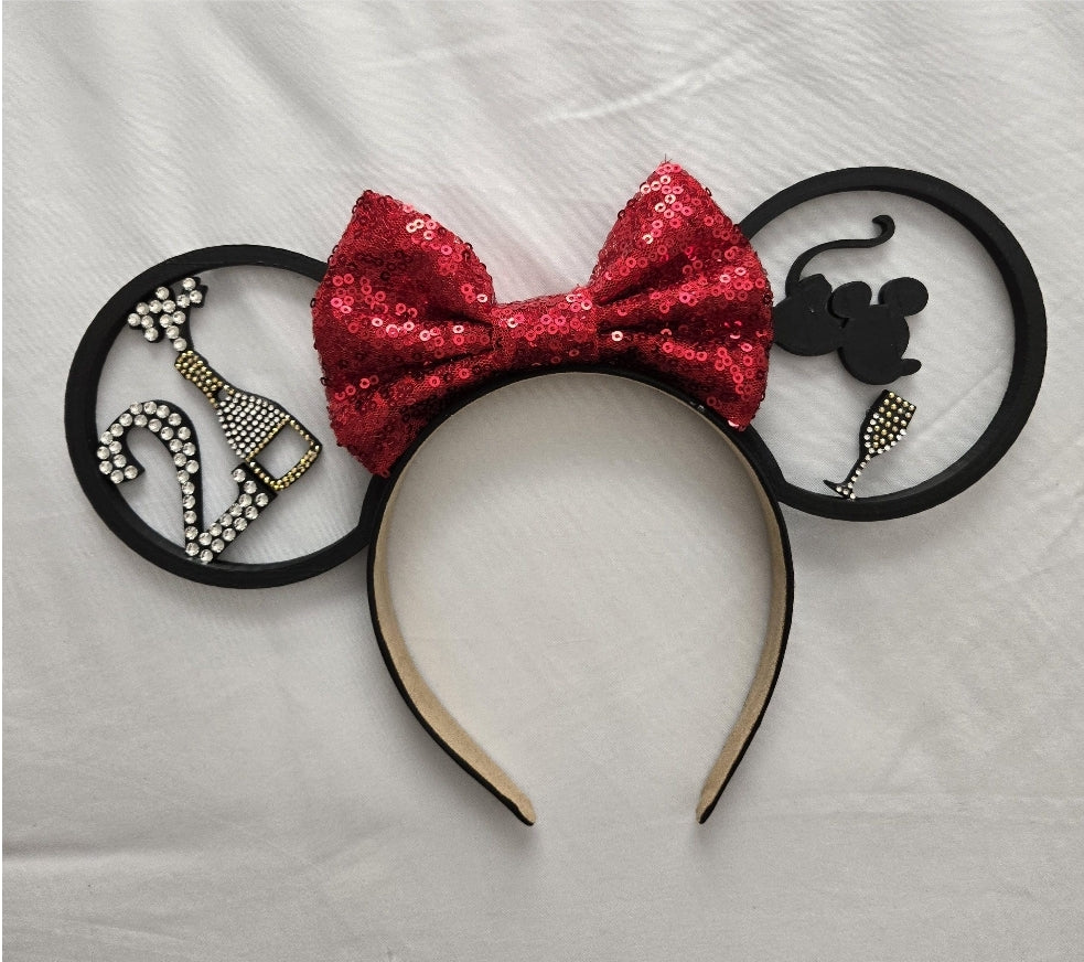 Happiest Place 21st Birthday Ears, 3D Printed Mouse Drink Ear
