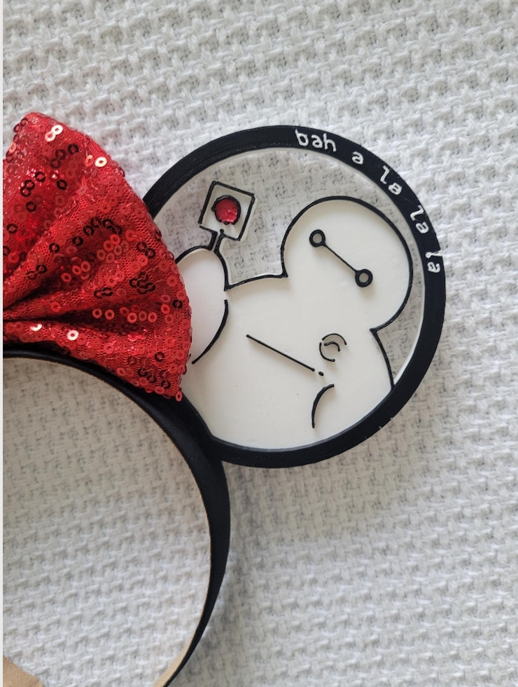 Baymax Lollipop Ears, 3D Printed Big Hero Robot Ears