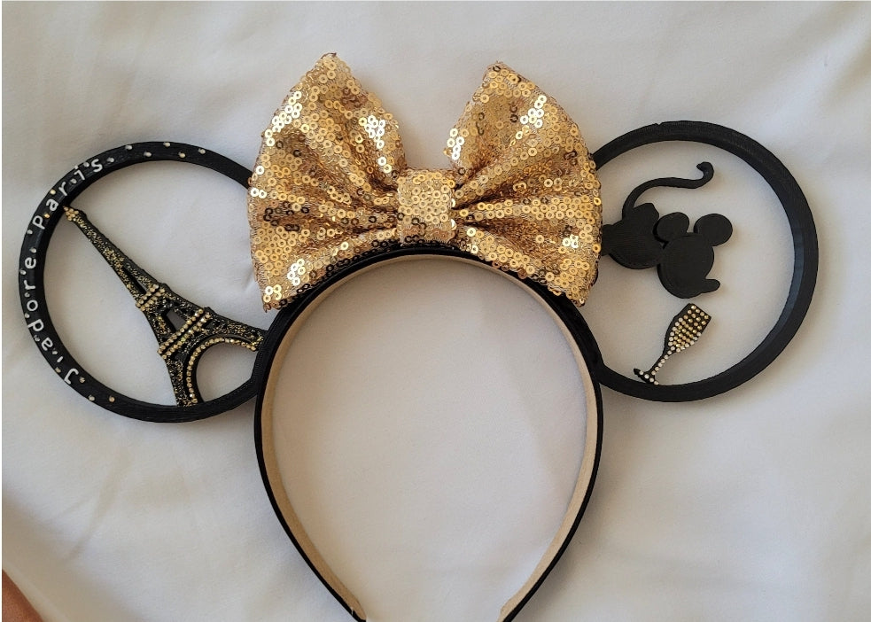 Magic in Paris, 3D Printed j'adore Paris Mouse Ears