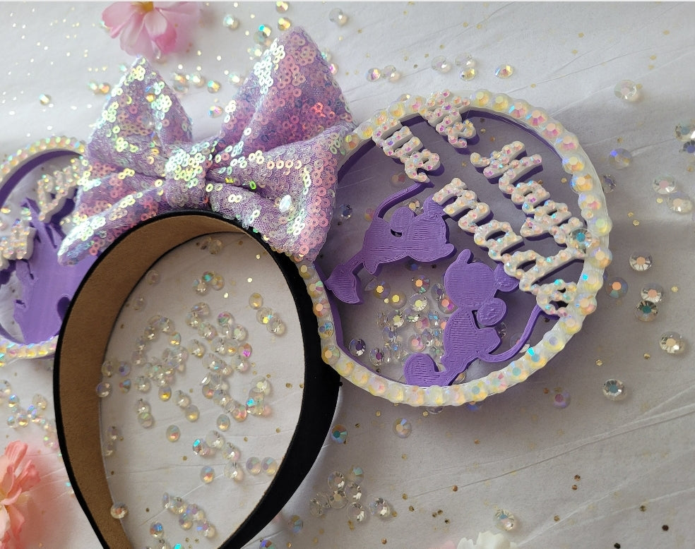 Long Live Magic Ears, Swift Inspired 3D Printed Rhinestone Mouse Ears