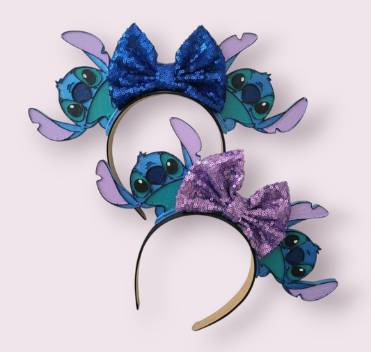 Stitch Ears, 3D Printed Mouse Ears Stitch Headband