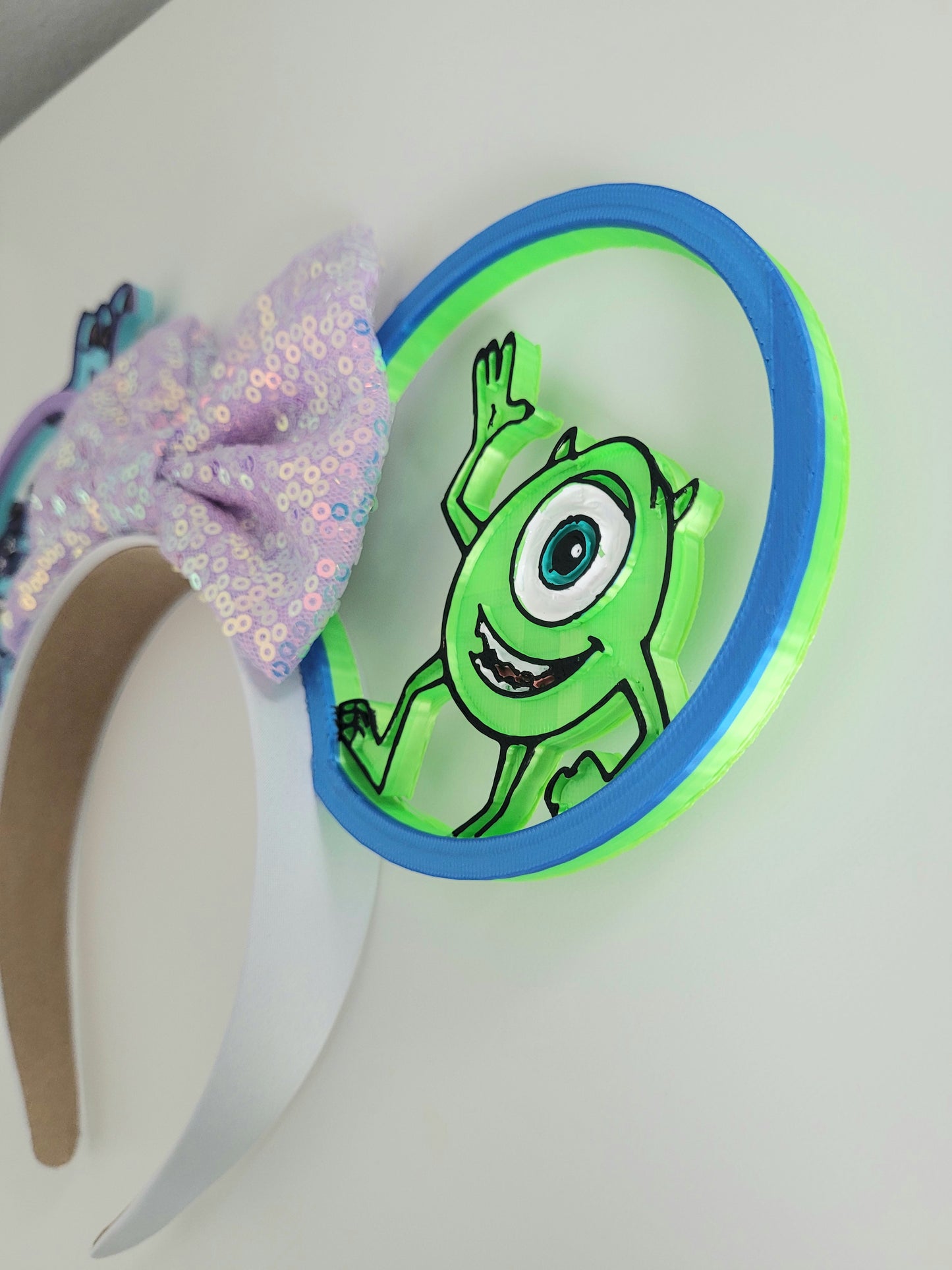 Monstropolis Here We Come, 3D Printed Monsters Inc Sully and Mike Mouse Ears