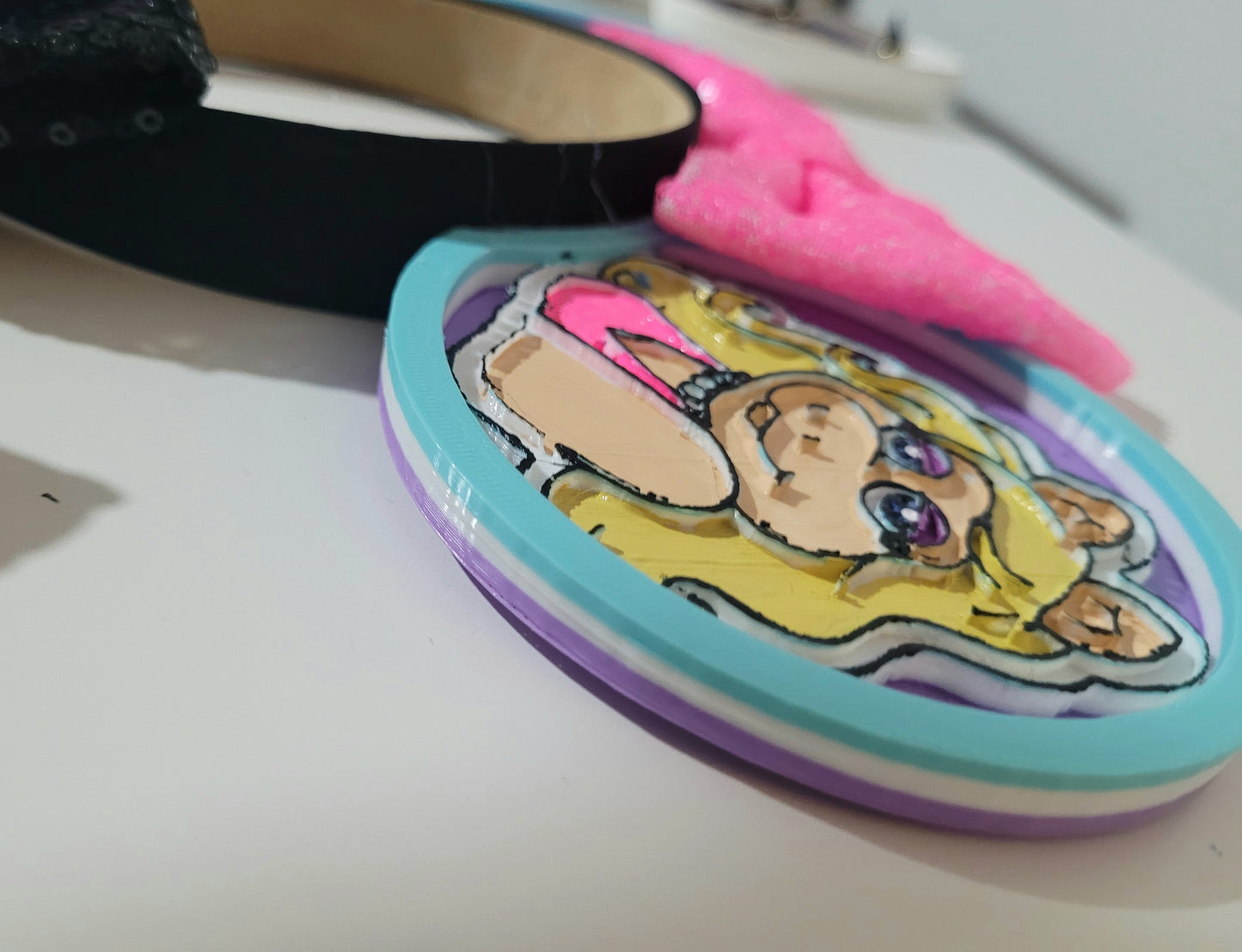 Retro Kermit and Piggy Muppet Vision Forever Ears, 3D Printed Miss Piggy Muppets Mouse Ears