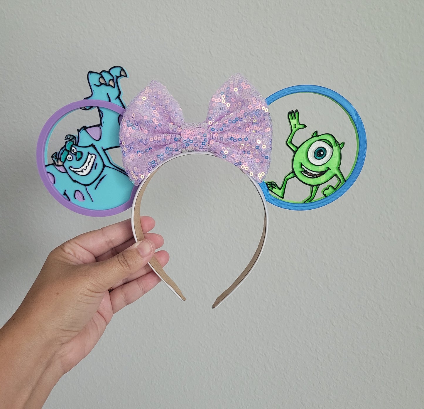 Monstropolis Here We Come, 3D Printed Monsters Inc Sully and Mike Mouse Ears