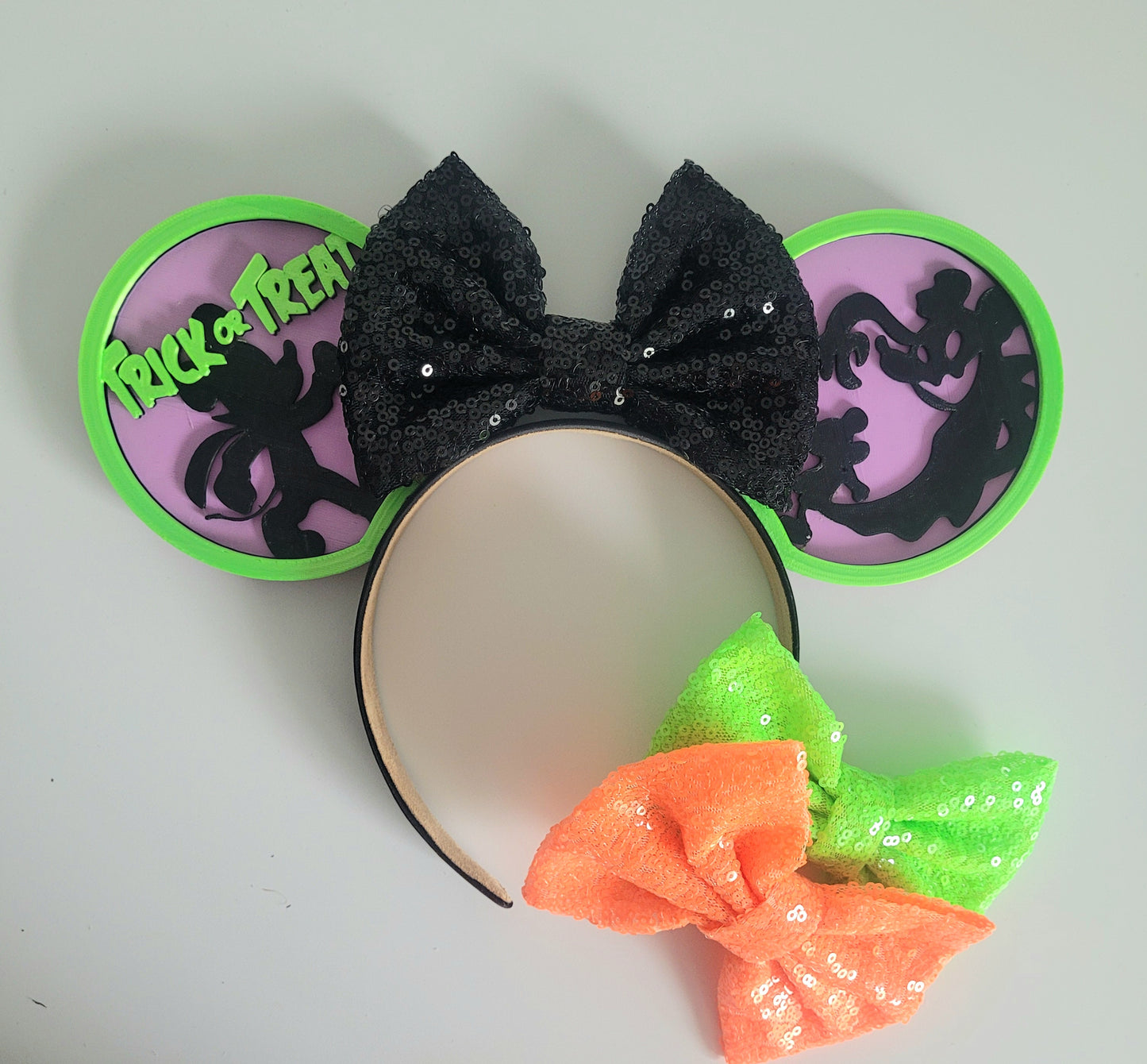 Trick or Treat Shadow Ghost Halloween Ears, 3D Printed Bright Magic Party Mouse Ear