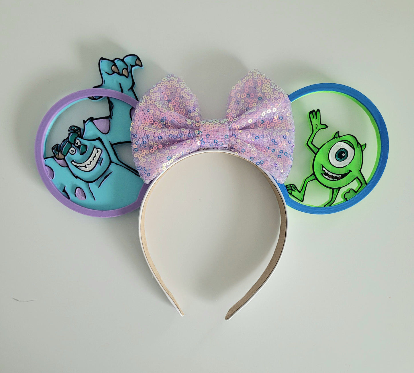 Monstropolis Here We Come, 3D Printed Monsters Inc Sully and Mike Mouse Ears